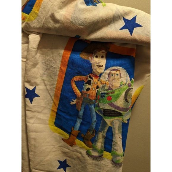 Toy Story Twin Flat Sheet Disney Pixar Protecting Toys Everywhere Movie … - Picture 2 of 8